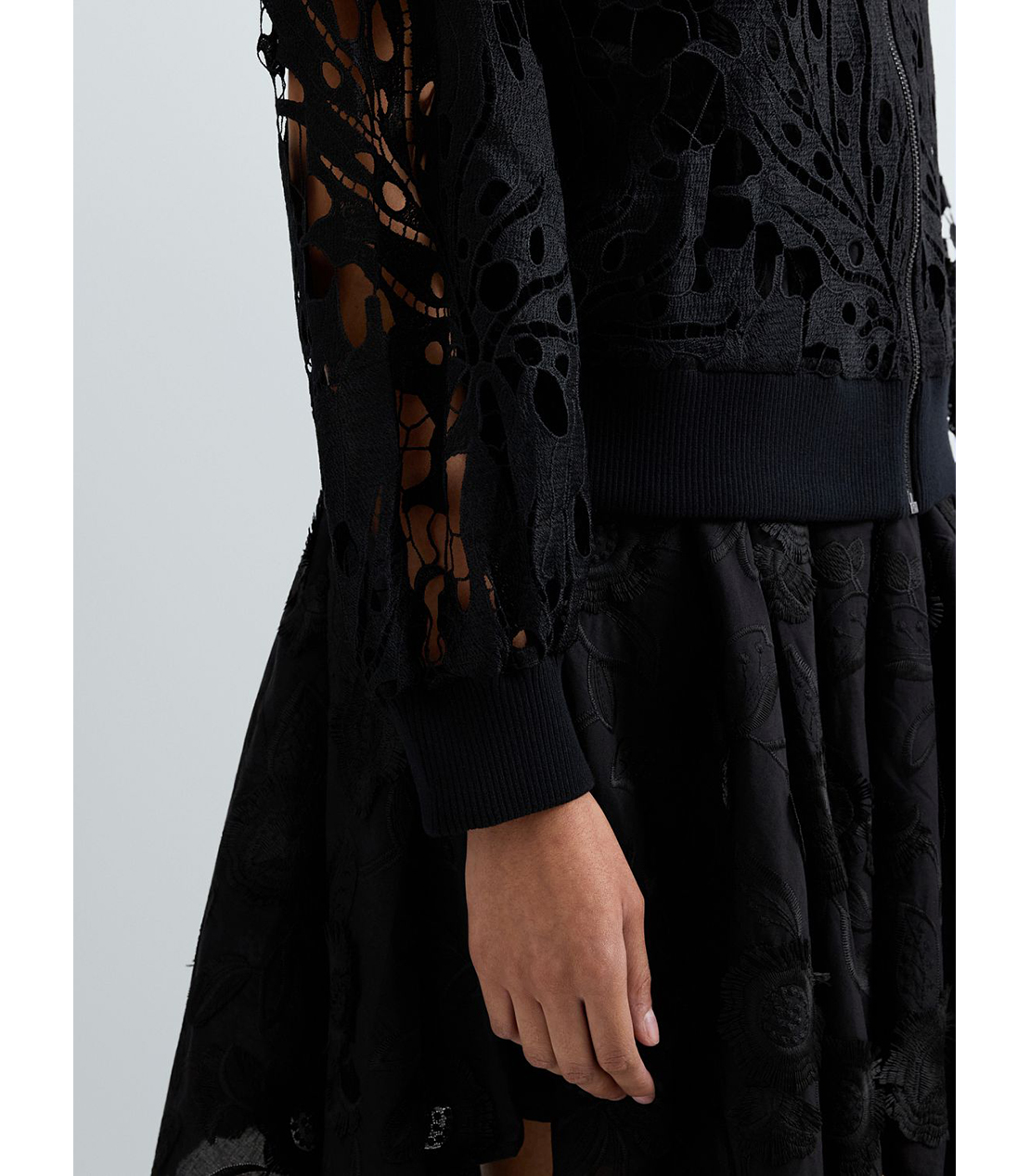 オープンレースジップトップ 詳細画像 ブラック 6